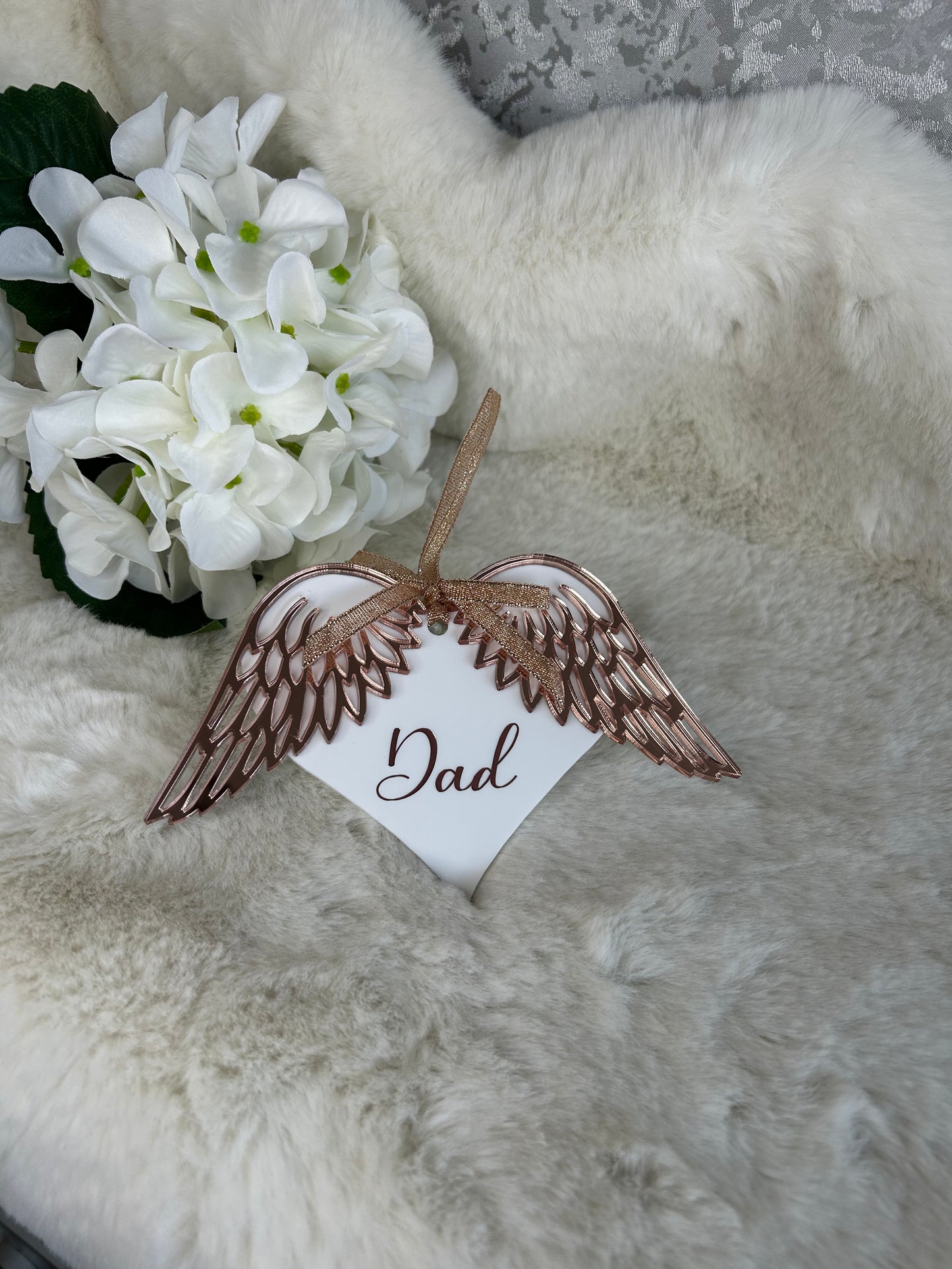 Memorial Angel Wings Bauble