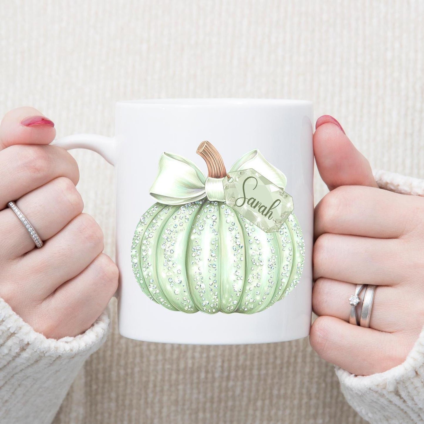 Personalised Pumpkin Tag Mug