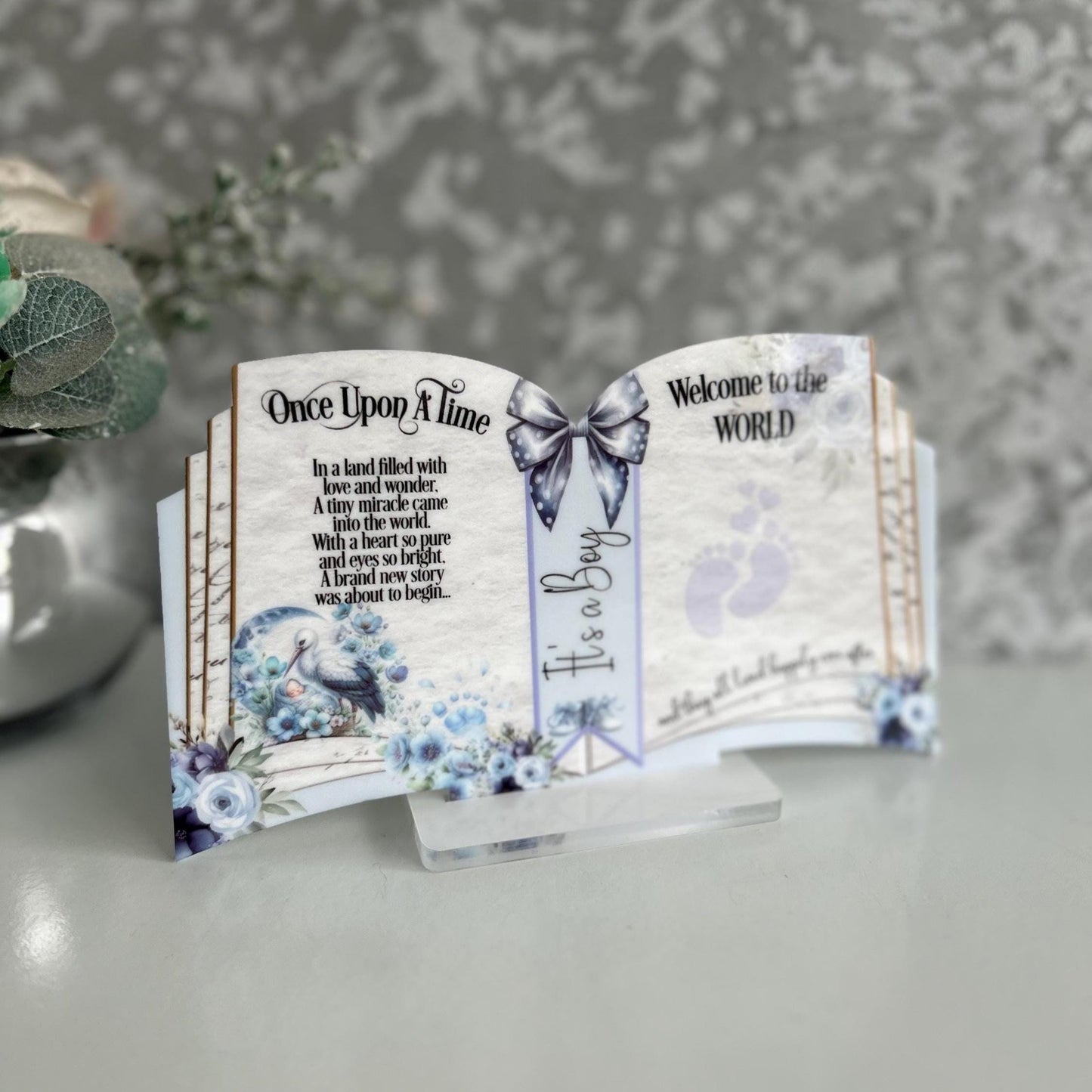 Welcome To The World Little One - New Baby Arrival Keepsake