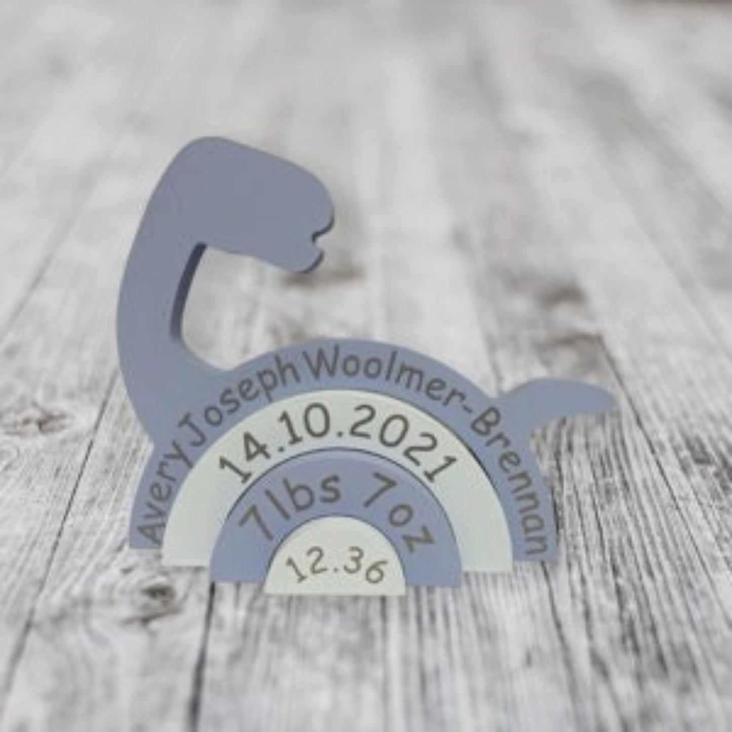 Wooden Rainbow Stacker-New-born Baby Keepsake Gift