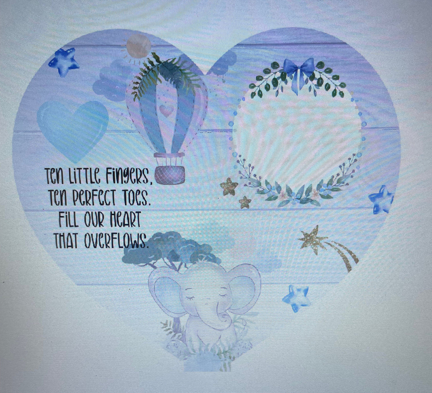 Baby Announcement Ultrasound Keepsake