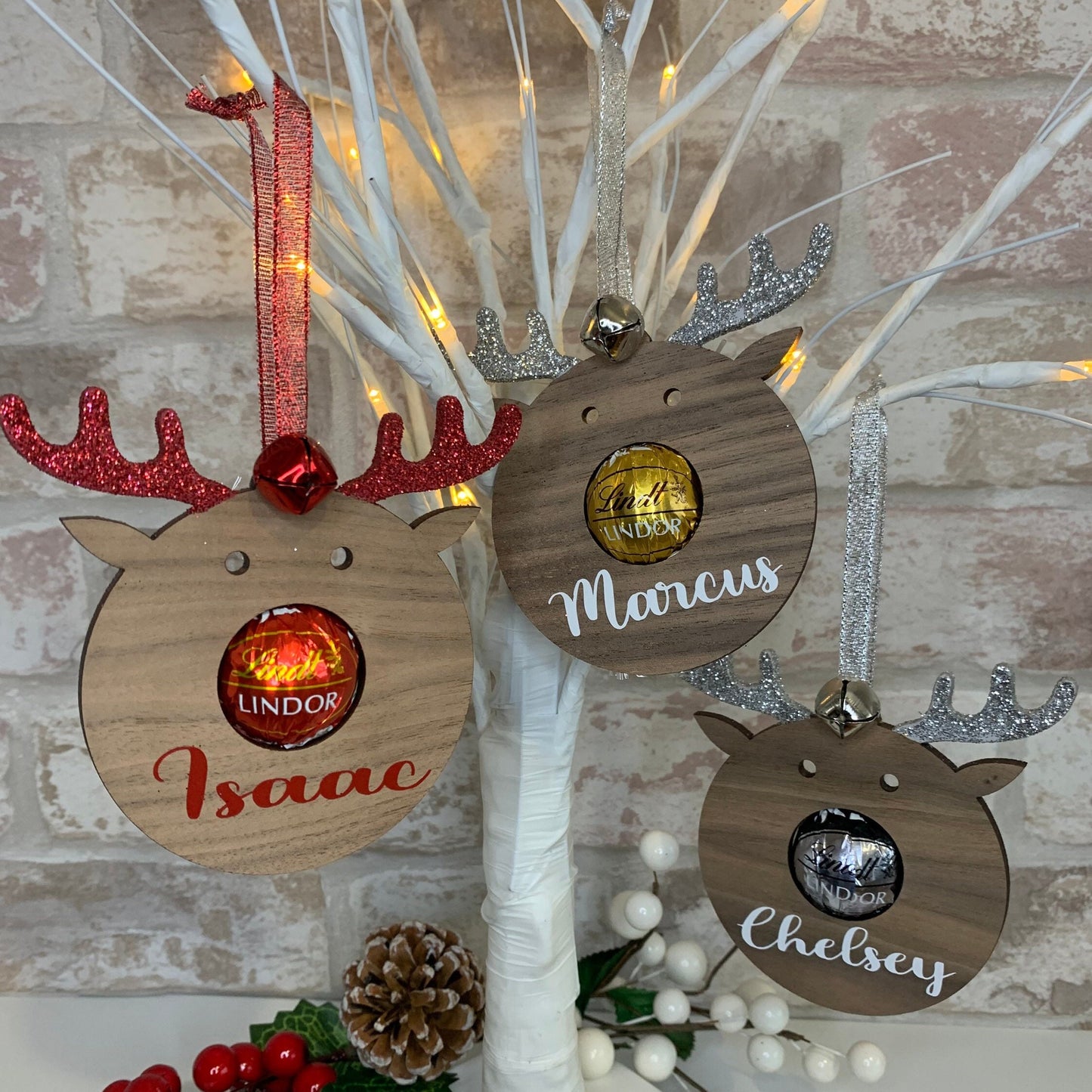 Rudolf Christmas Lindt Chocolate Tree Decoration