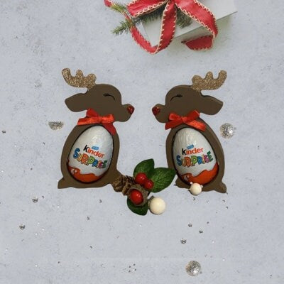 Reindeer Chocolate Egg Holder Gift