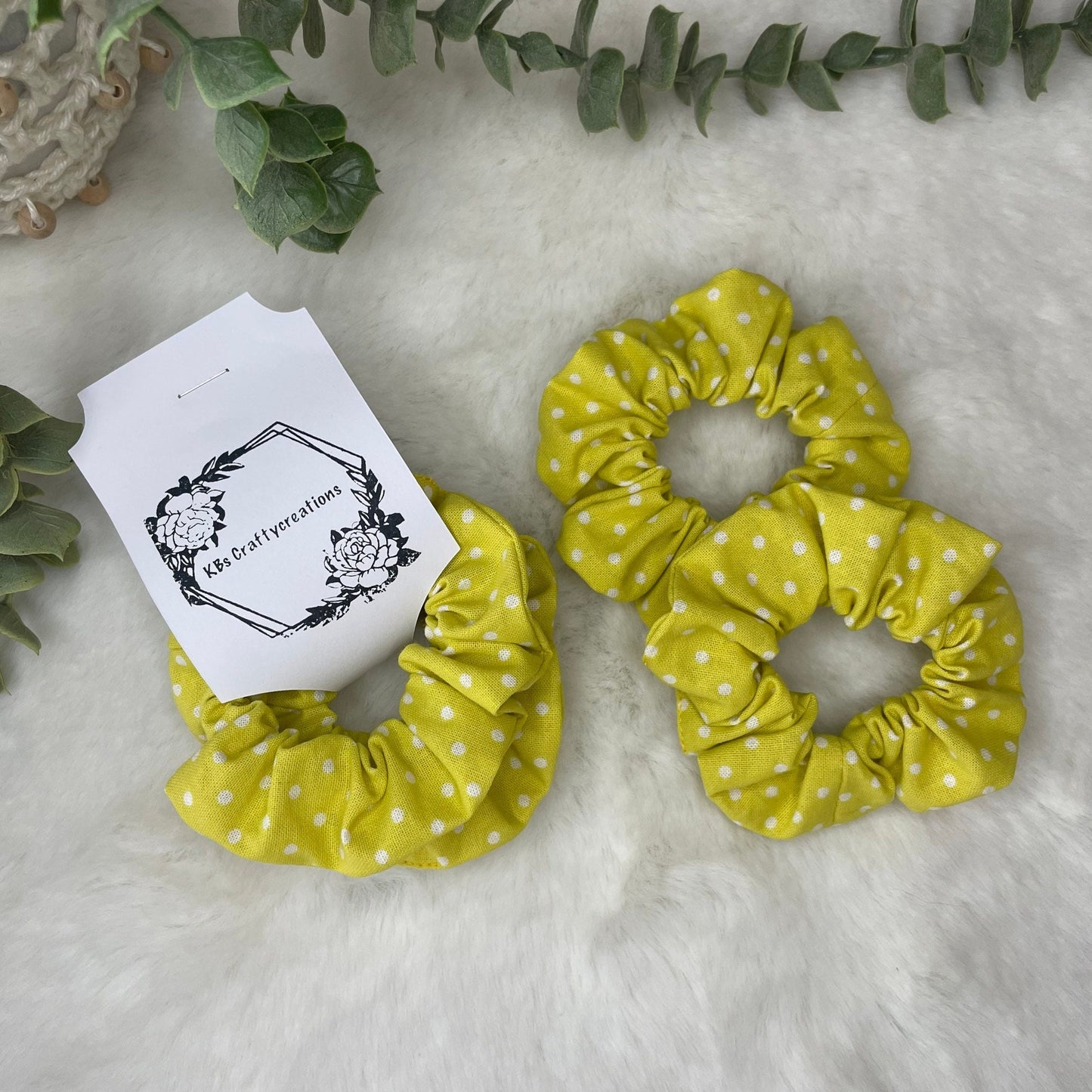 Little Girls Polka Dot Hair Scrunchies
