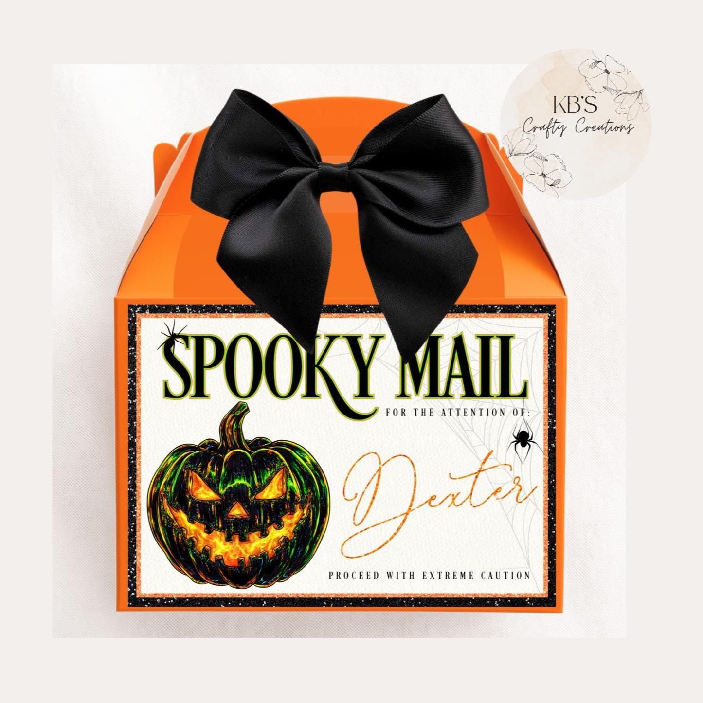 Personalised Halloween Spooky Mail Treat Box