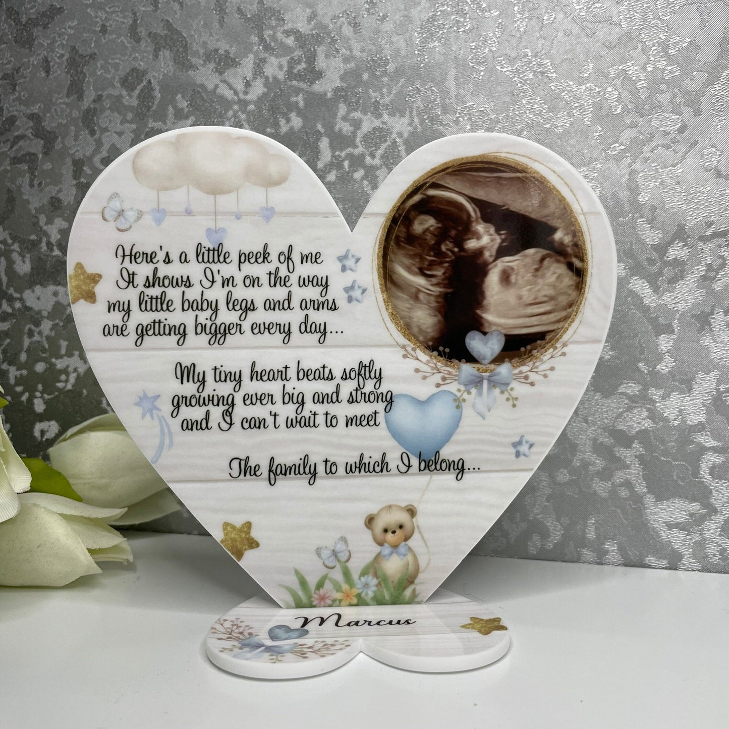 Baby Announcement Ultrasound Keepsake