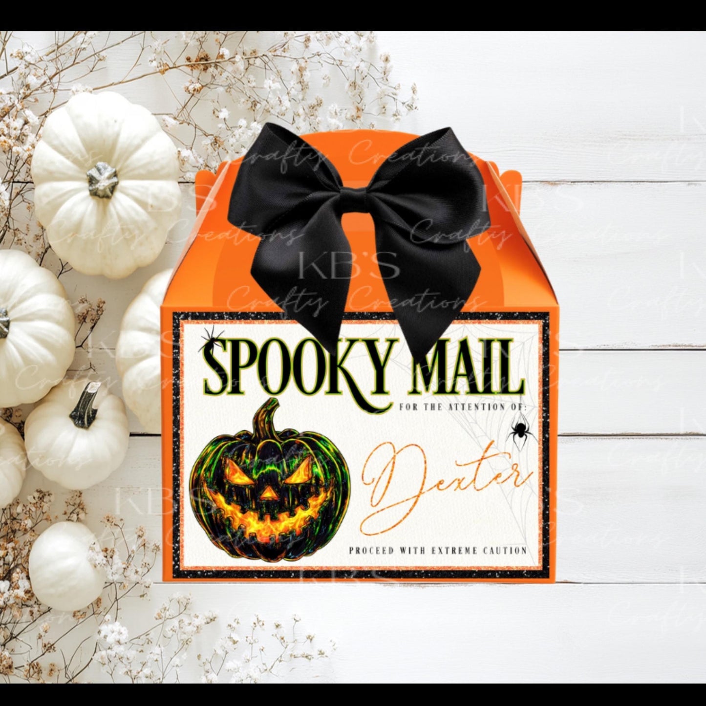 Personalised Halloween Spooky Mail Treat Box