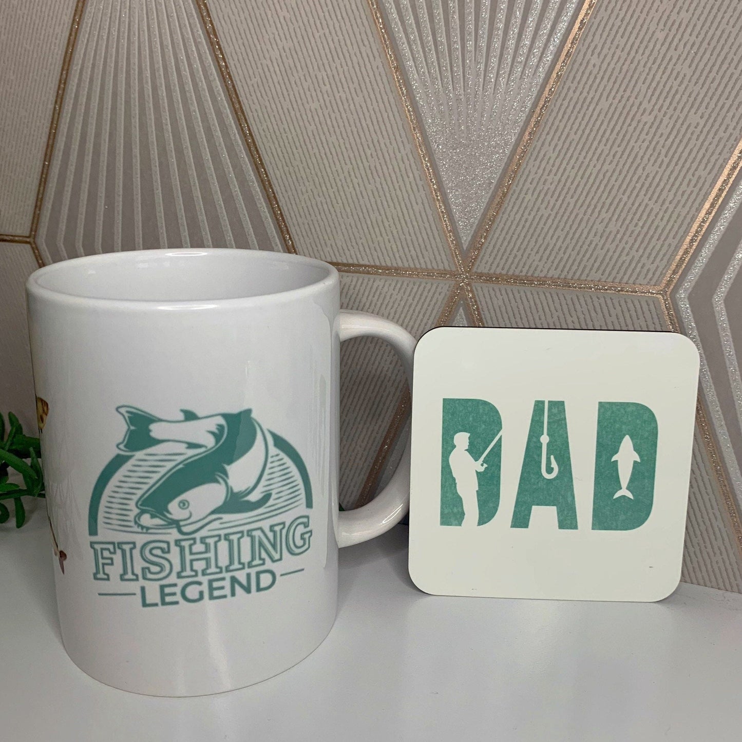Fishing Legend Mug & Coaster Set