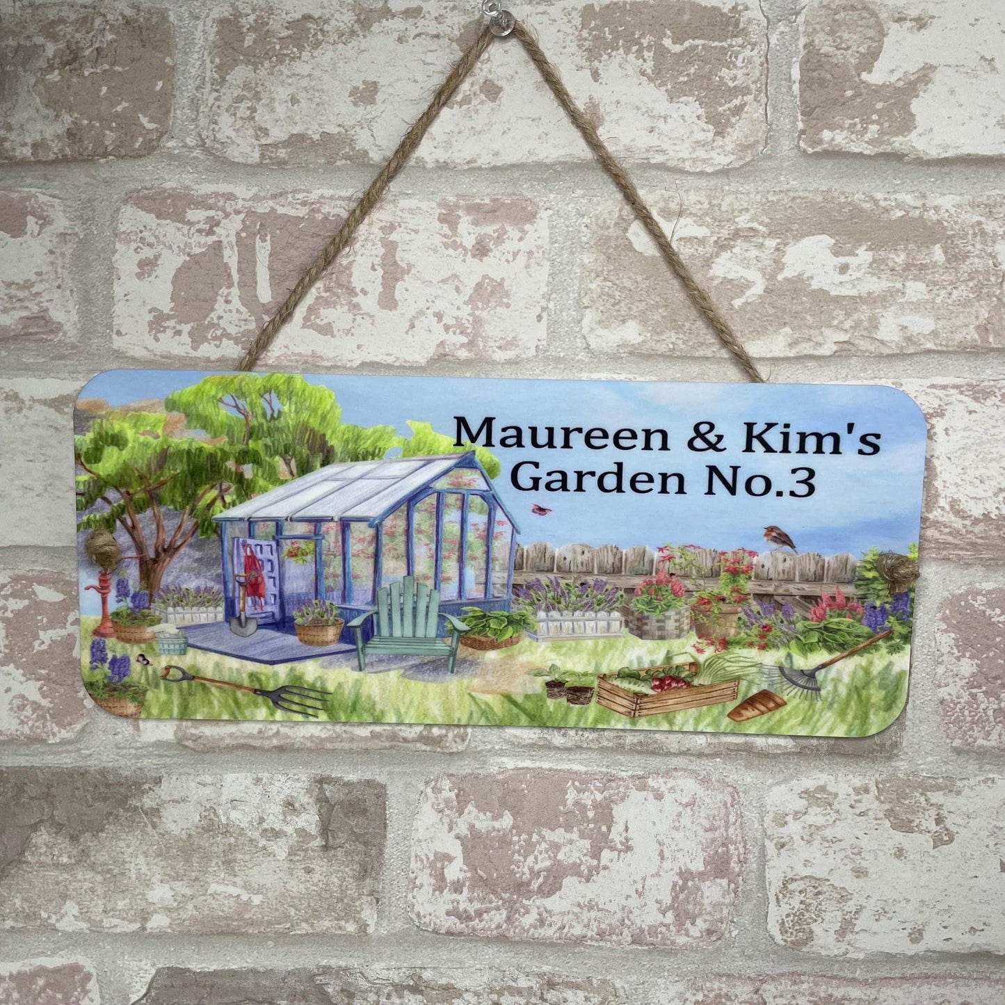 Personalised Allotment-Garden-Vegetable Plaque
