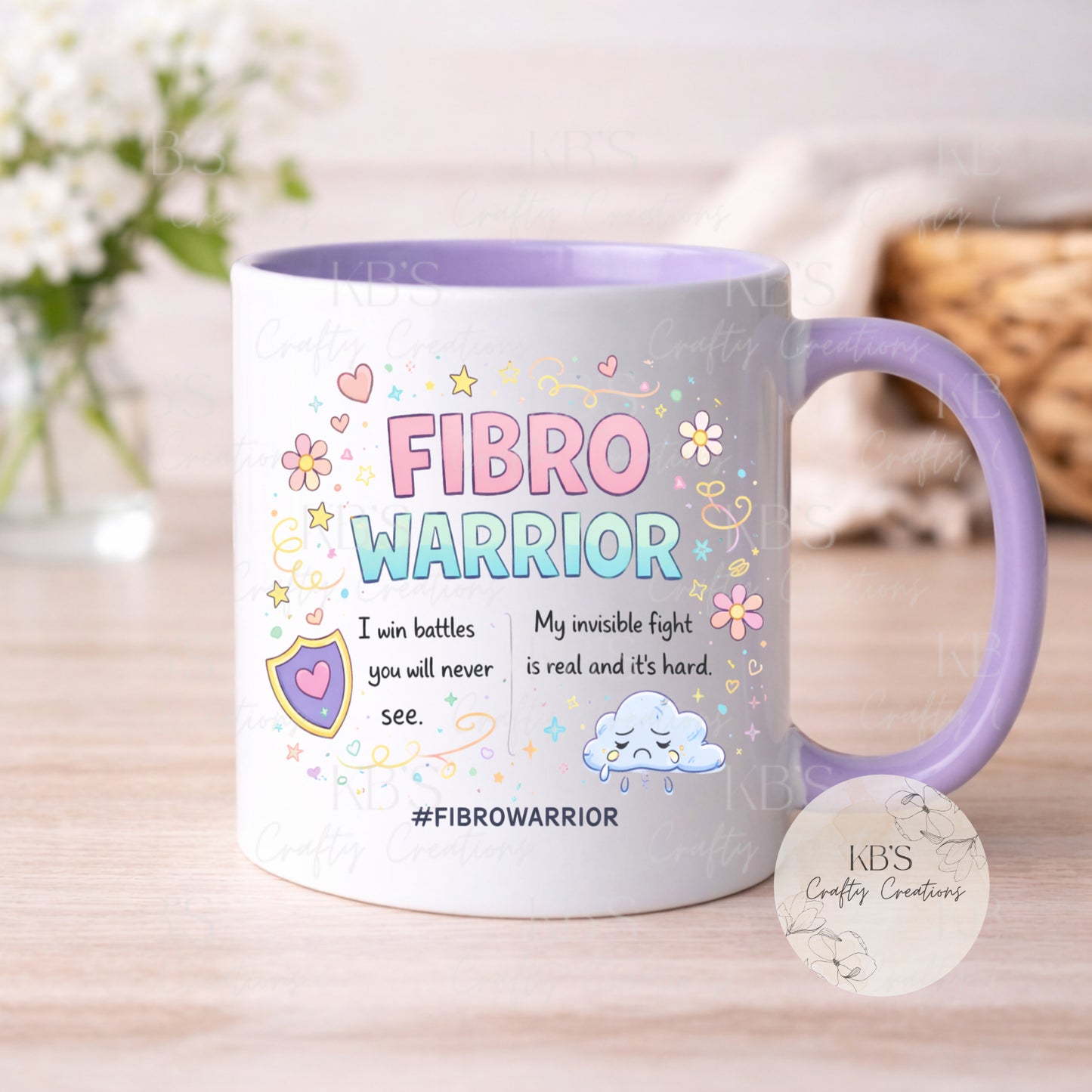 "I Win Battles You Will Never See" Fibro Mug