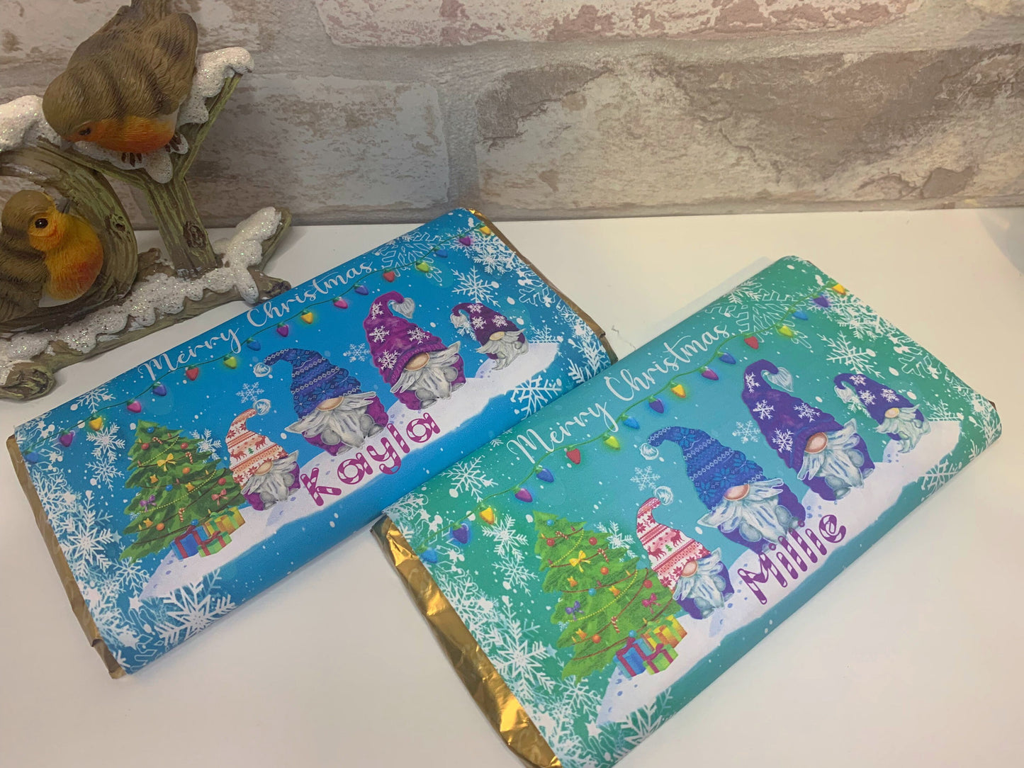 Christmas Gonk/Gnome Chocolate Bar Wrapper