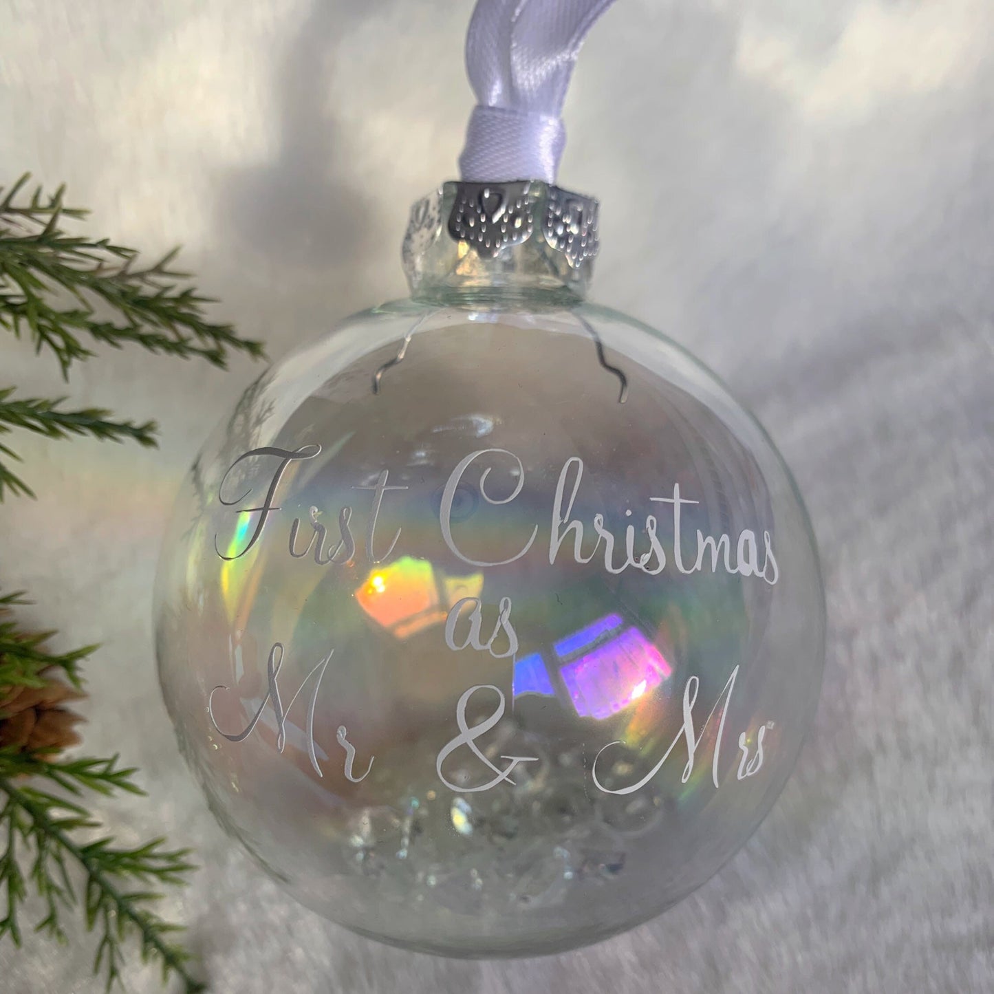 First Christmas as Mr and Mrs Christmas Bauble