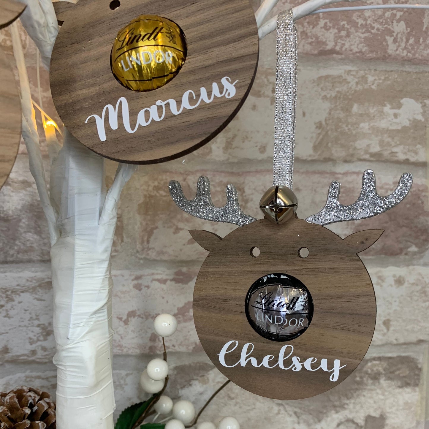 Rudolf Christmas Lindt Chocolate Tree Decoration