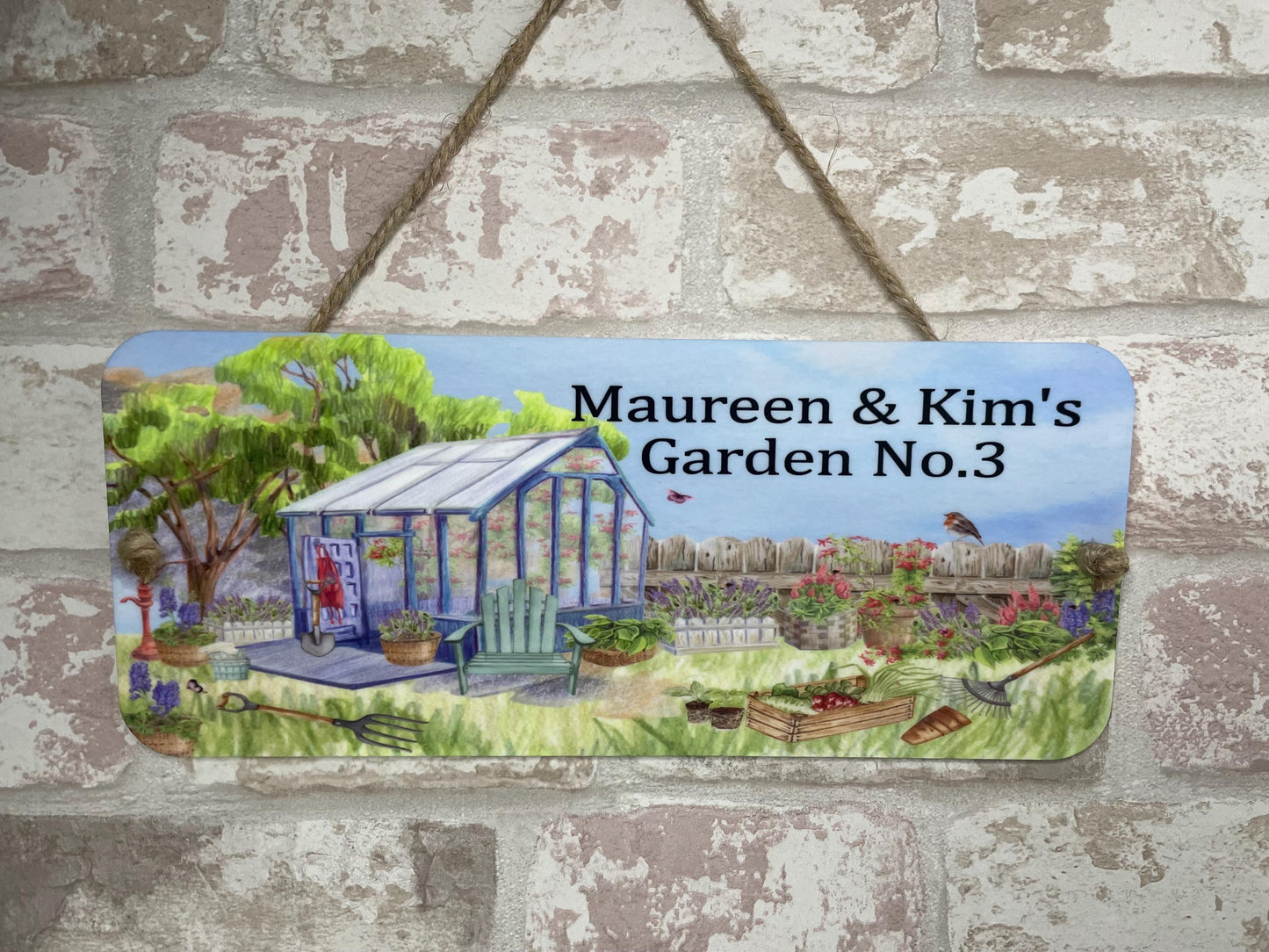 Personalised Allotment-Garden-Vegetable Plaque