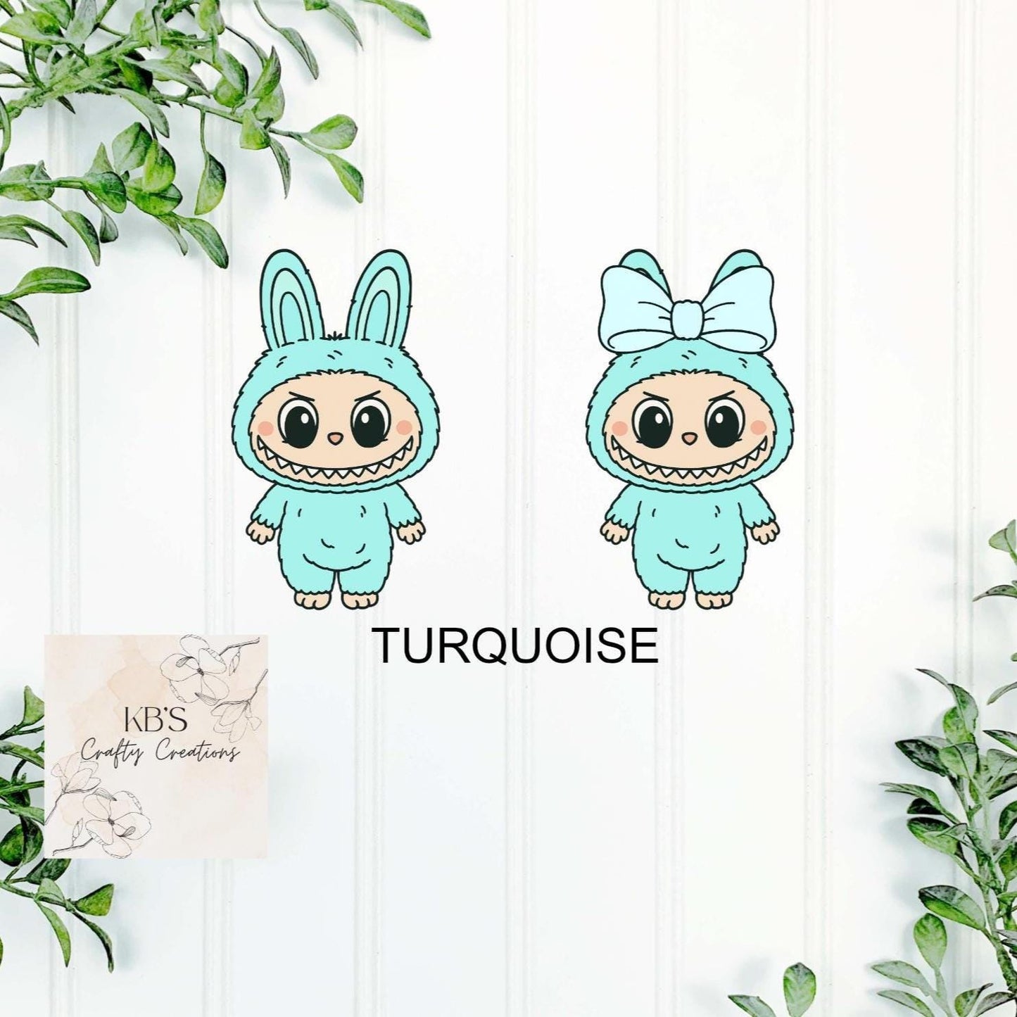 Personalised Labubu Inspired Mini Monster Keyring