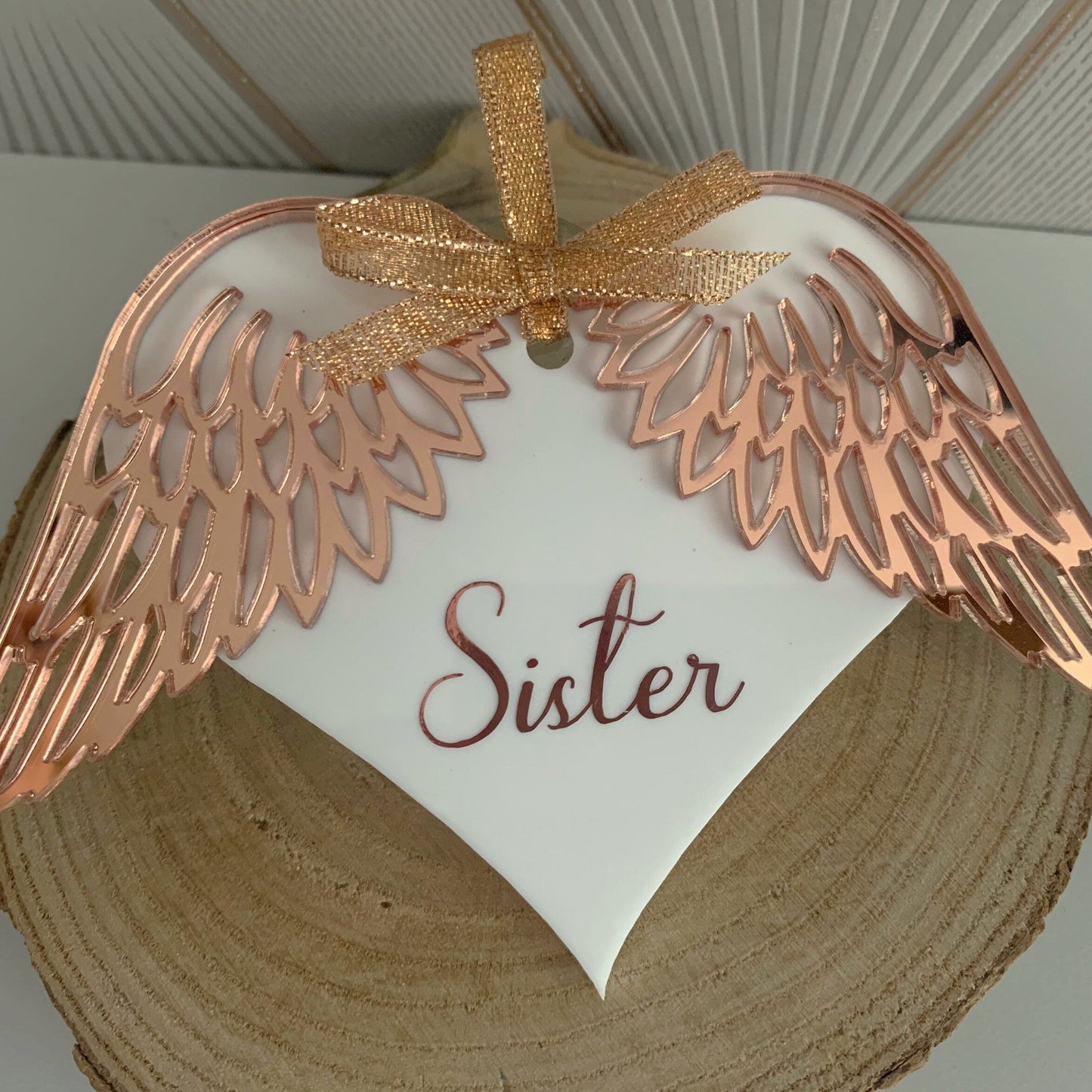 Memorial Angel Wings Bauble