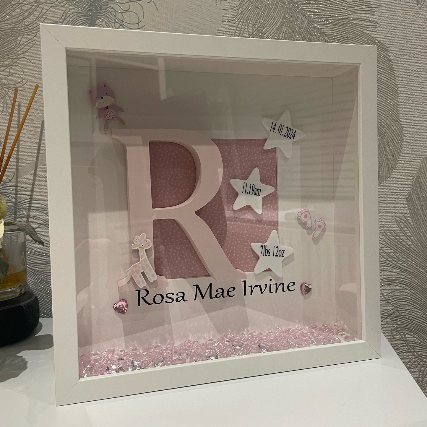 New Born Baby Keepsake-Birth of Baby Frame