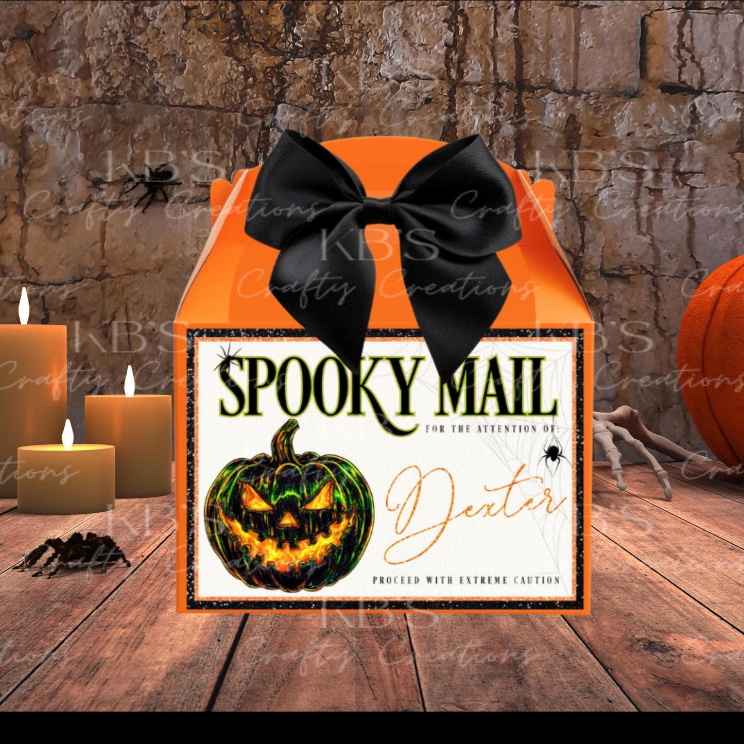 Personalised Halloween Spooky Mail Treat Box