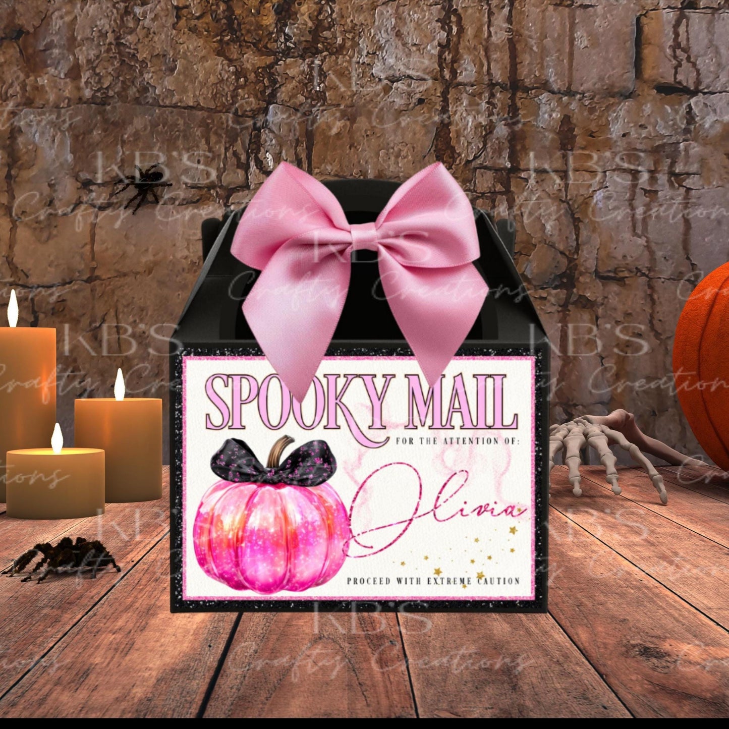 Personalised Halloween Spooky Mail Treat Box
