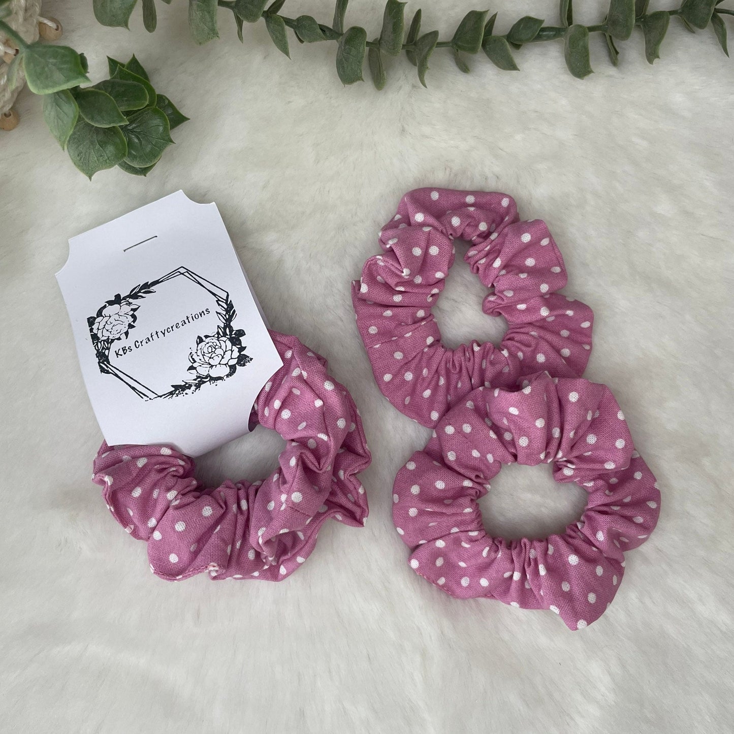 Little Girls Polka Dot Hair Scrunchies