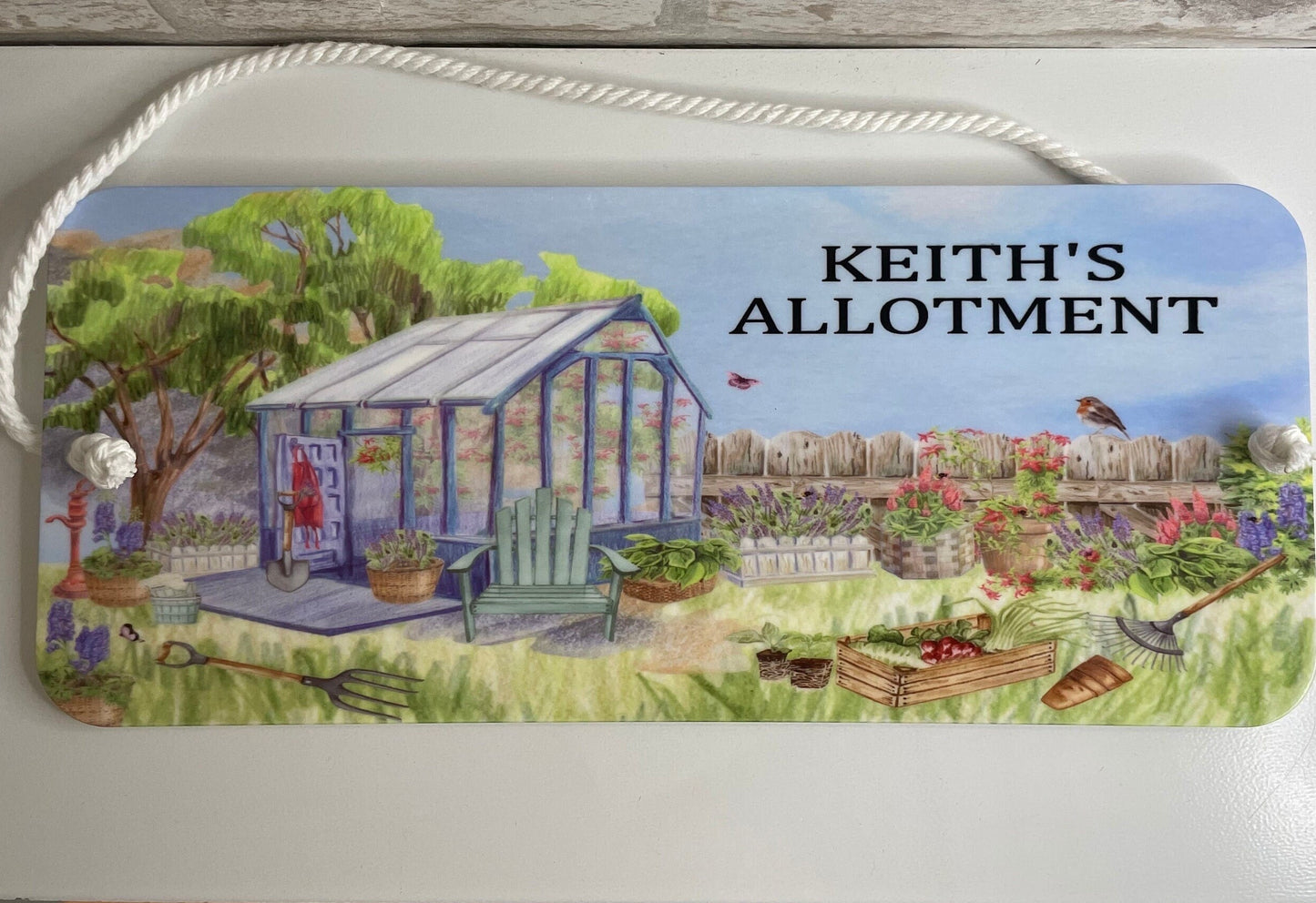 Personalised Allotment-Garden-Vegetable Plaque