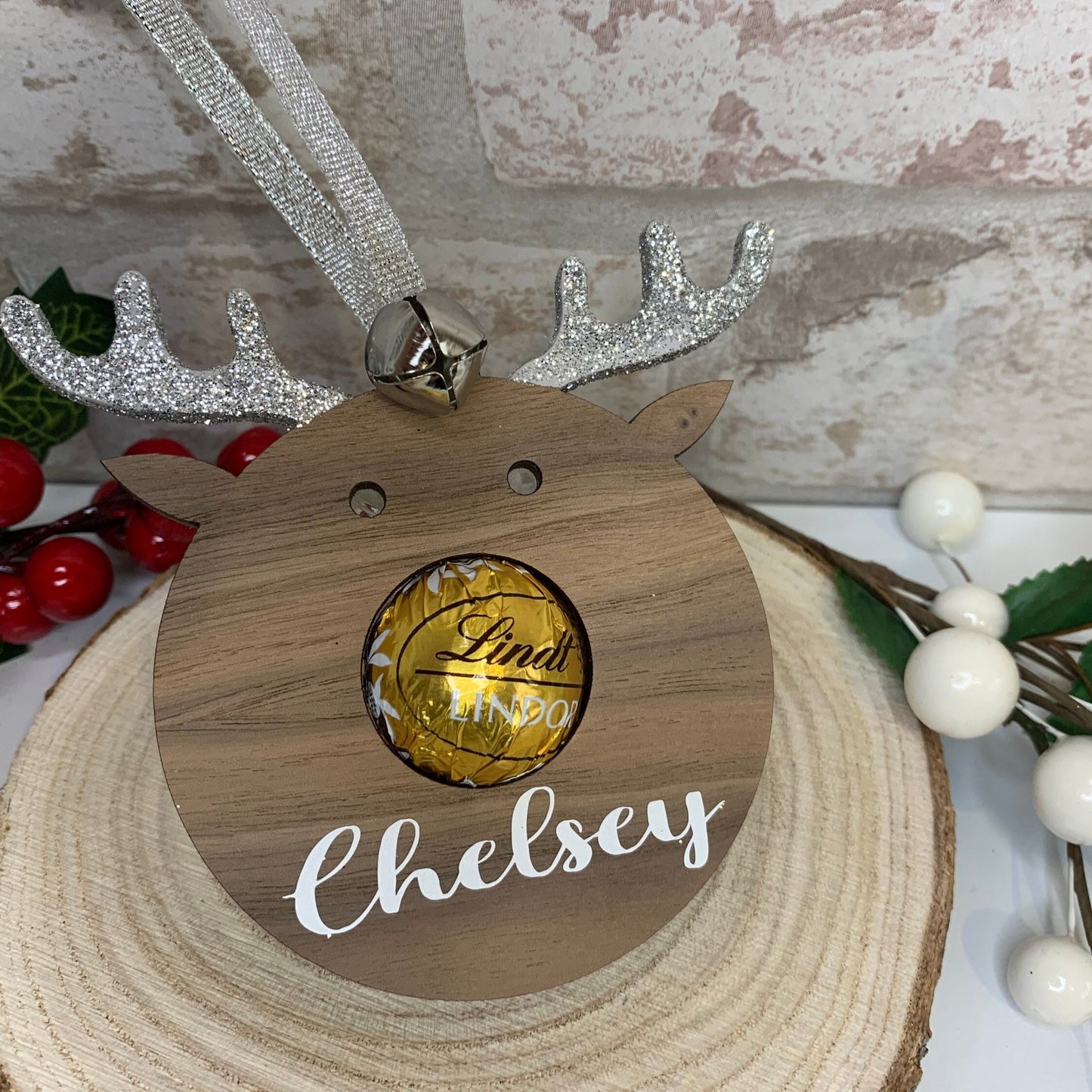 Rudolf Christmas Lindt Chocolate Tree Decoration
