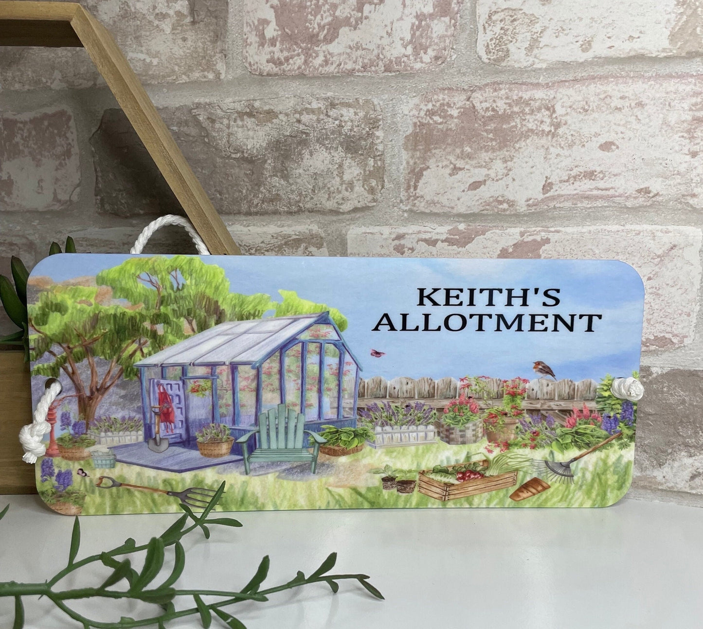 Personalised Allotment-Garden-Vegetable Plaque