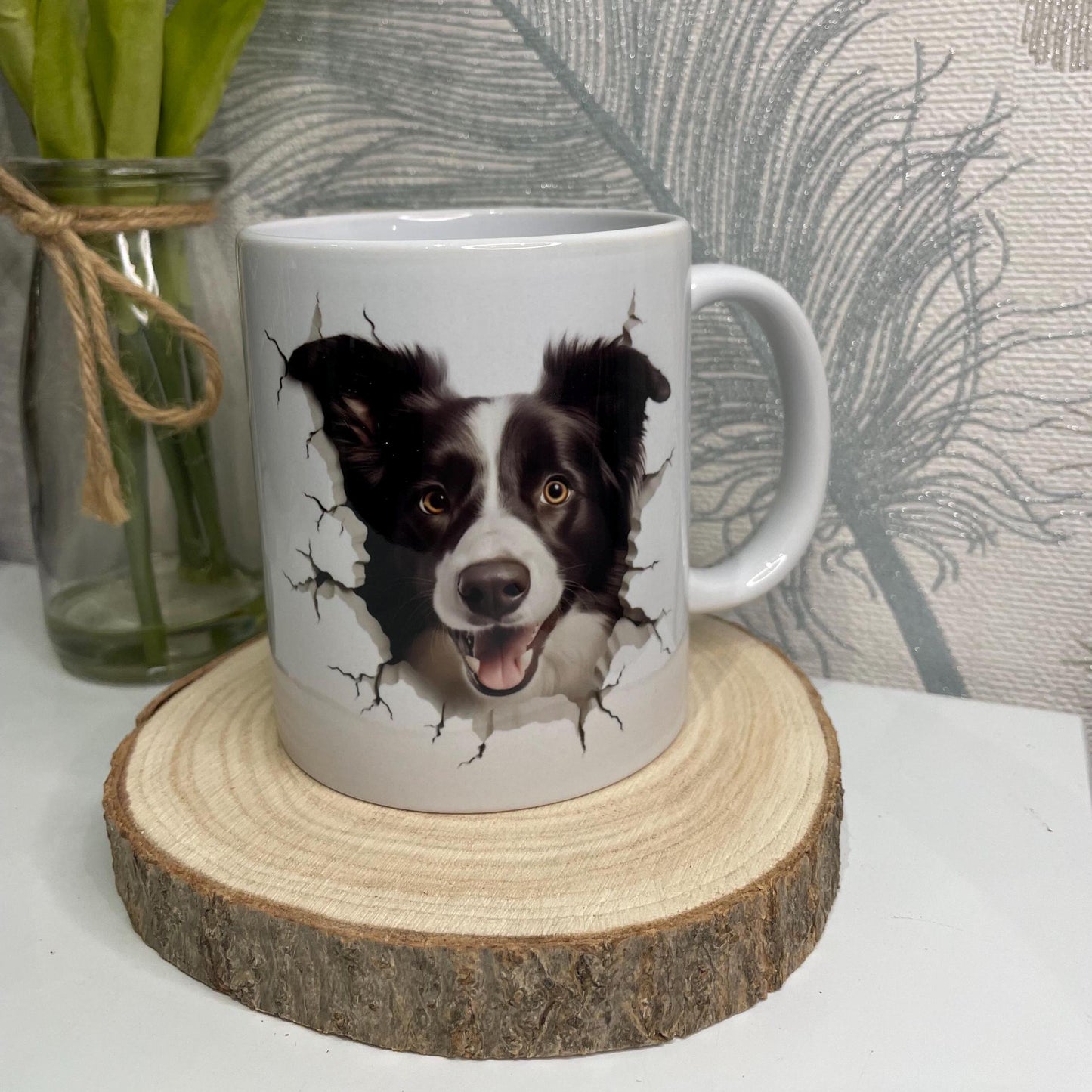 Border Collie Hole In A Wall Mug
