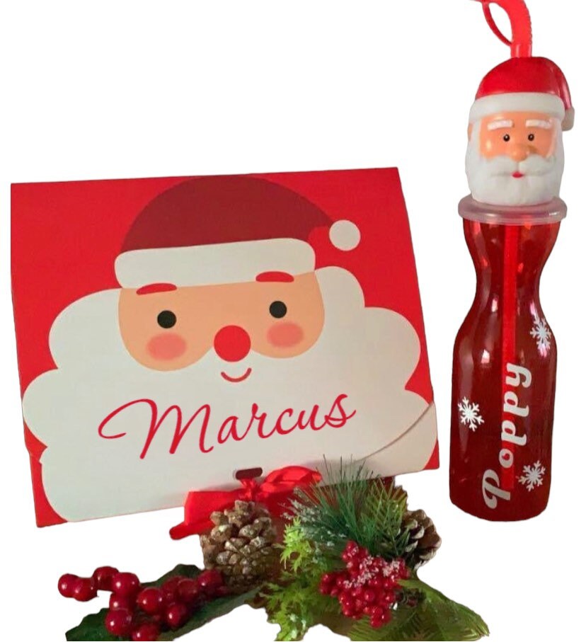 Personalised Elf, Santa & Snowman Flasks