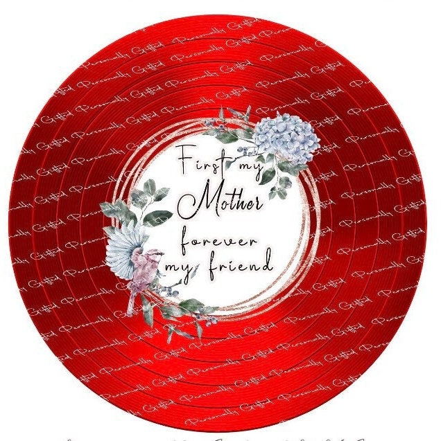 First My Mother, Forever My Friend Record Vinyl Player Gift