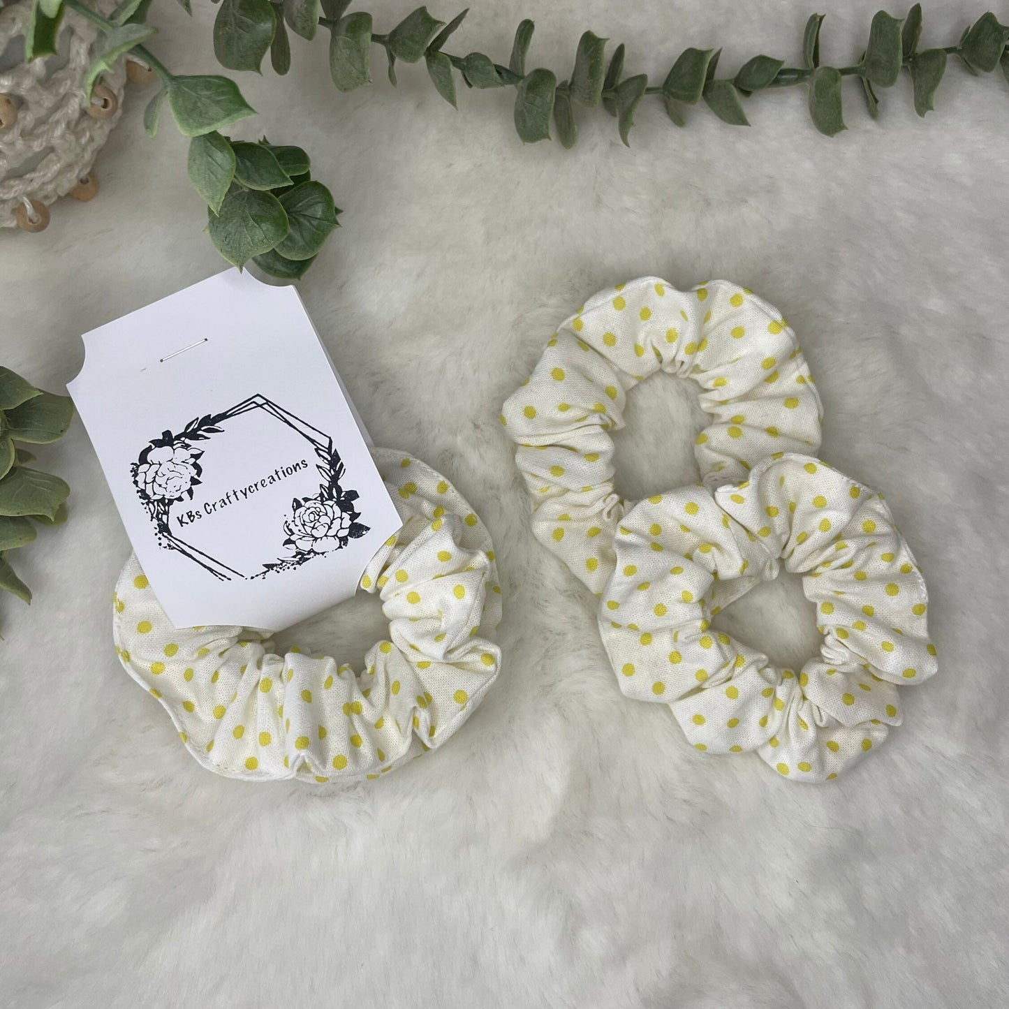 Little Girls Polka Dot Hair Scrunchies