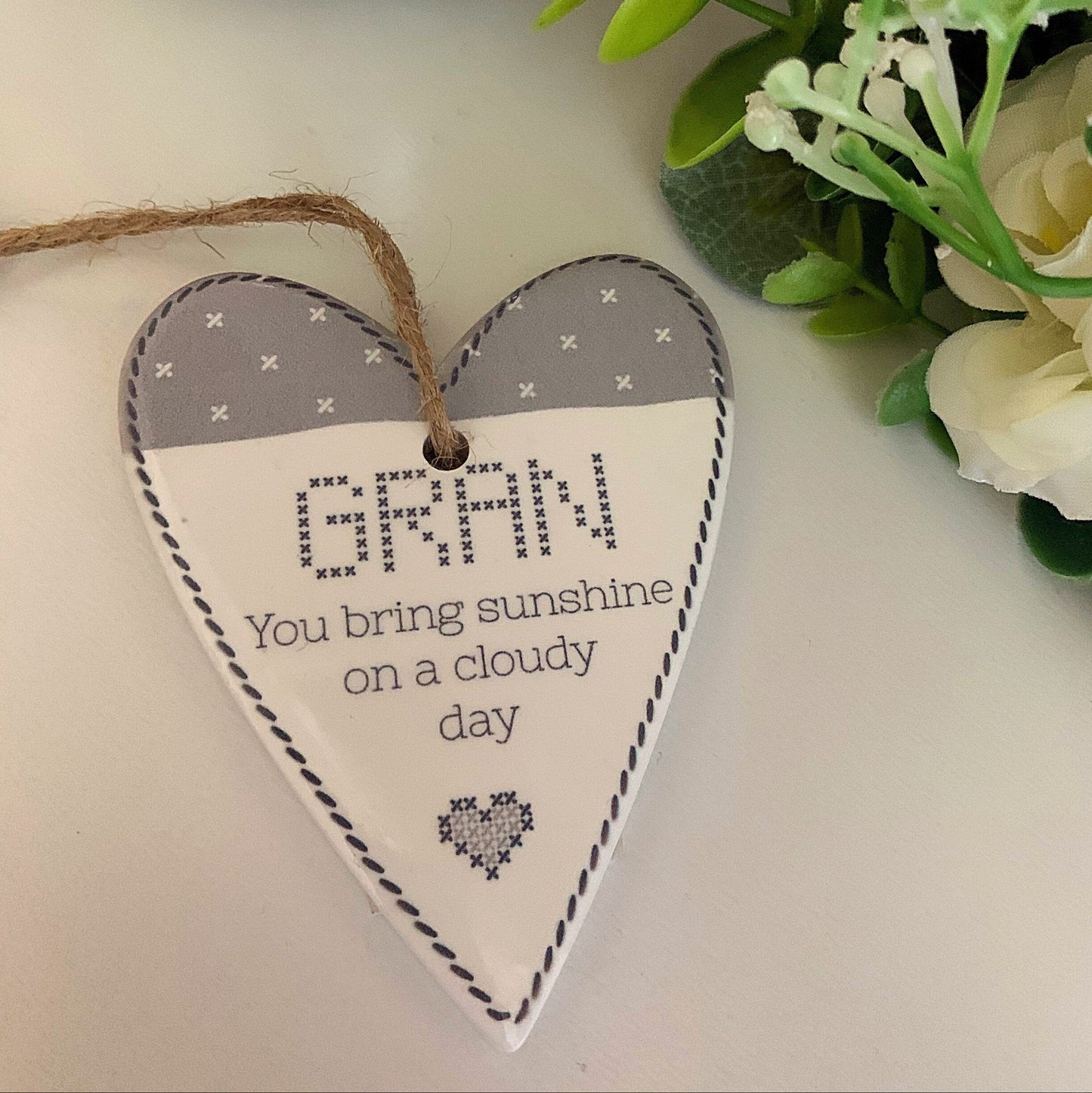Ceramic Hanging Heart|