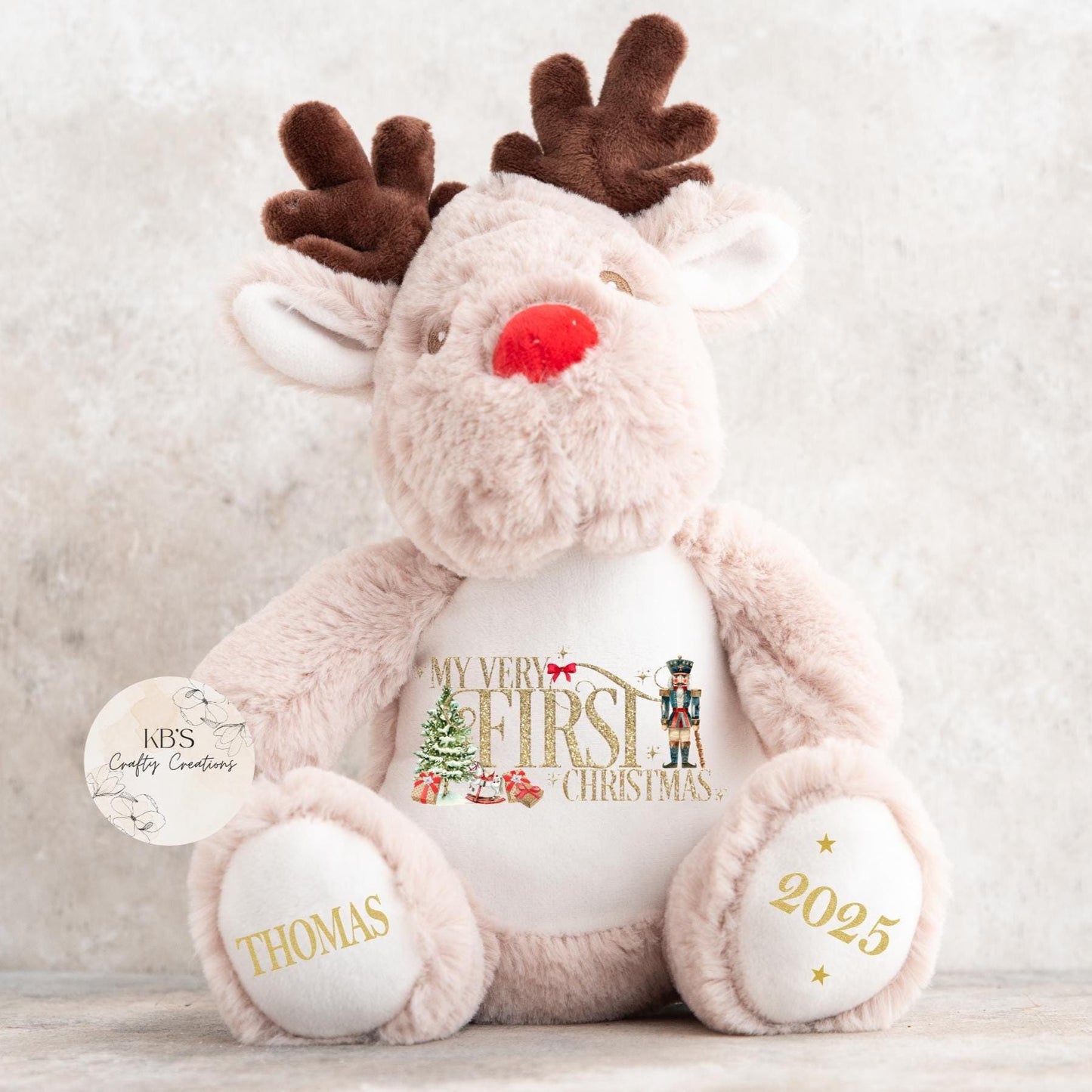 My Very First Christmas Reindeer Teddy