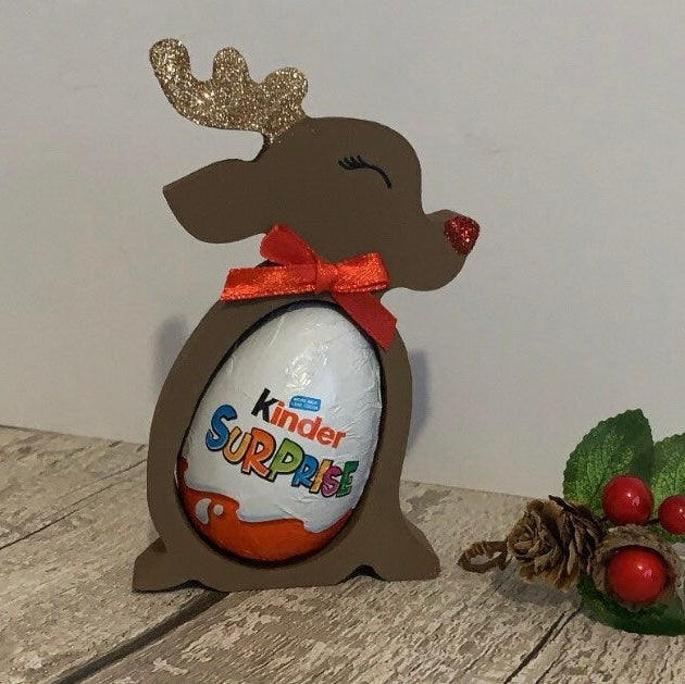 Reindeer Chocolate Egg Holder Gift