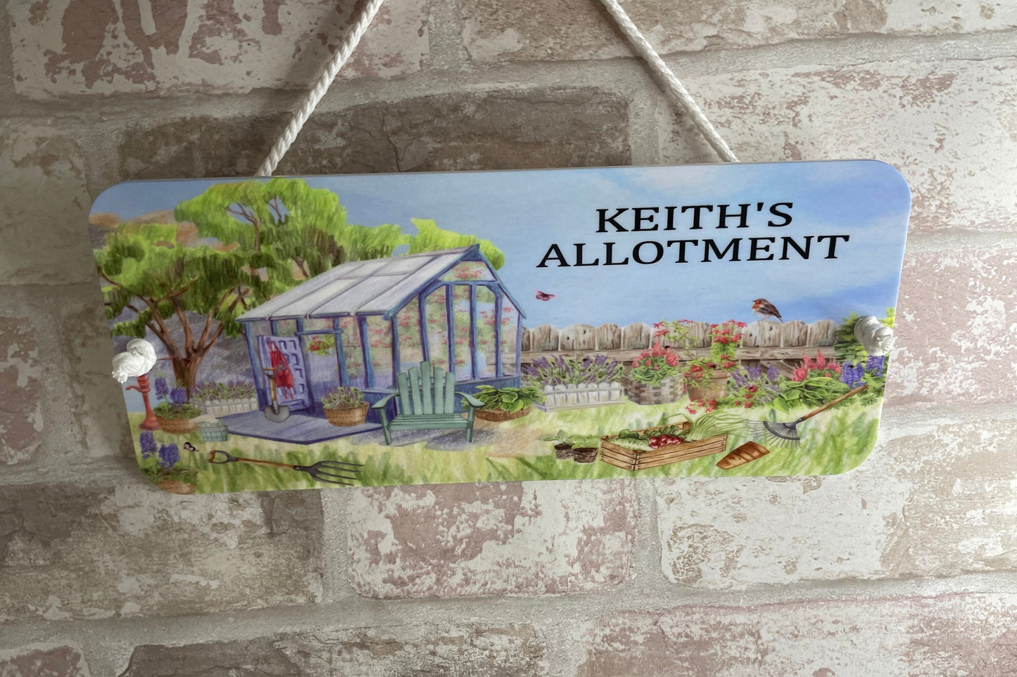 Personalised Allotment-Garden-Vegetable Plaque