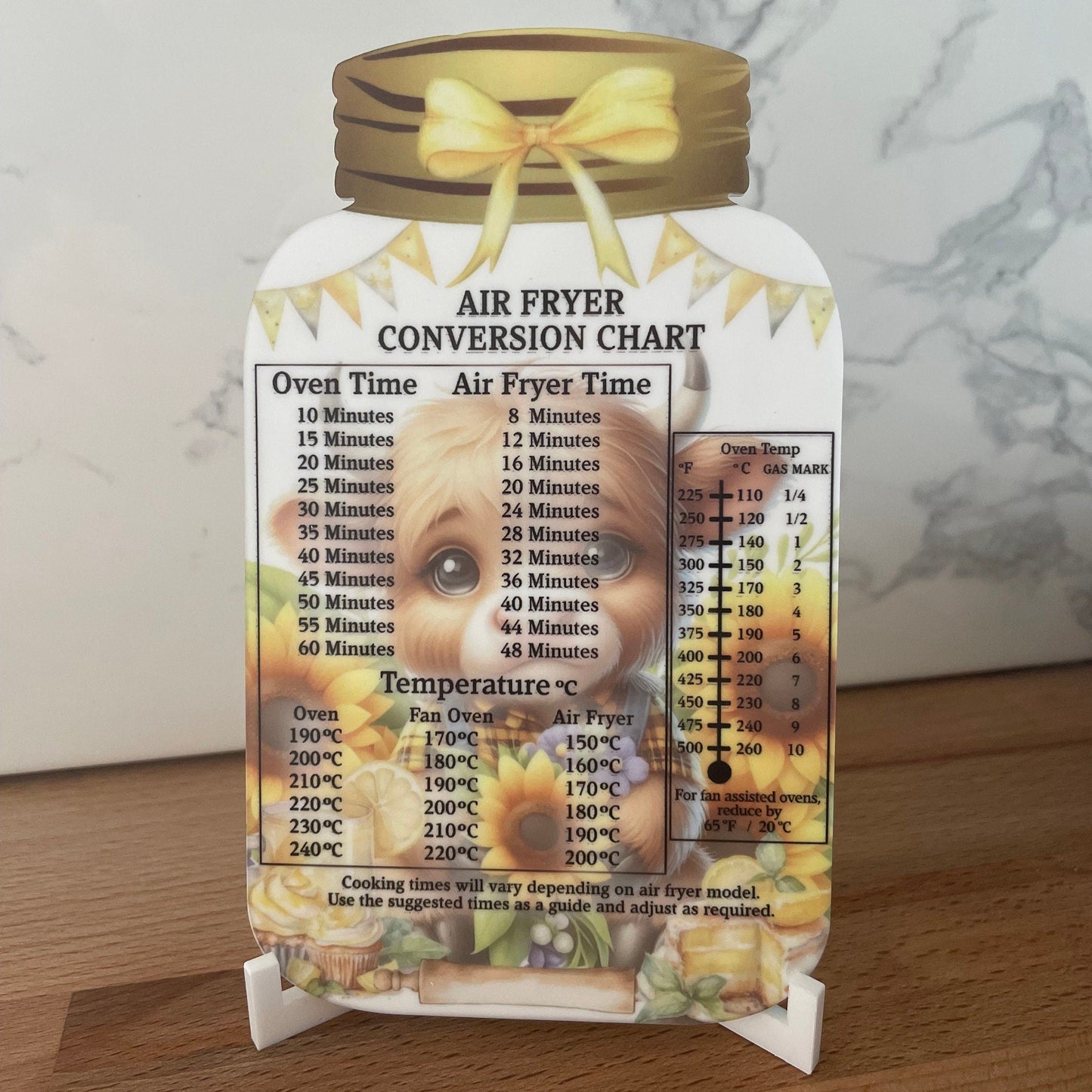 Jar Air fryer Conversion Chart