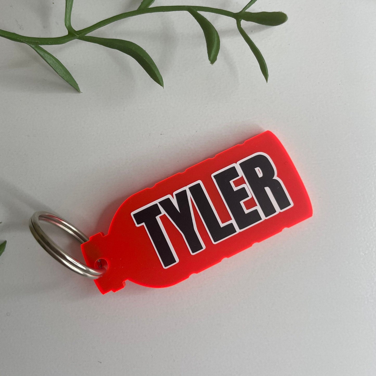 Personalised Prime Drink Bottle Keyring