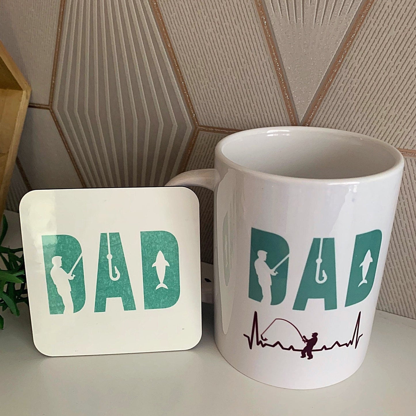 Fishing Legend Mug & Coaster Set