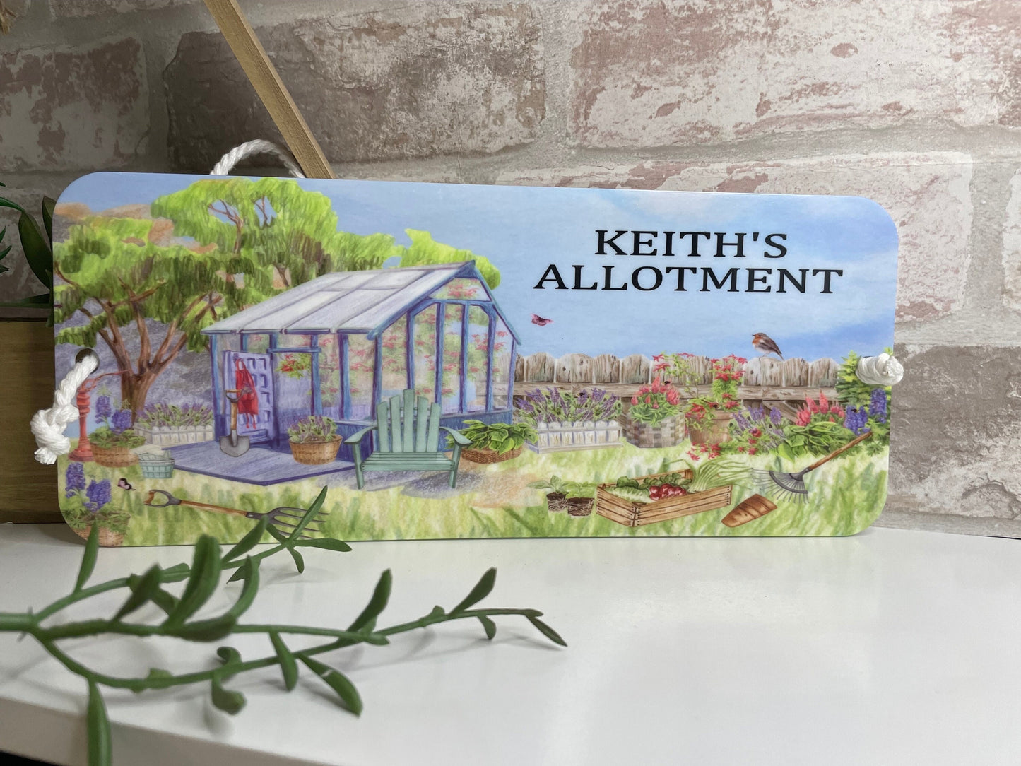 Personalised Allotment-Garden-Vegetable Plaque