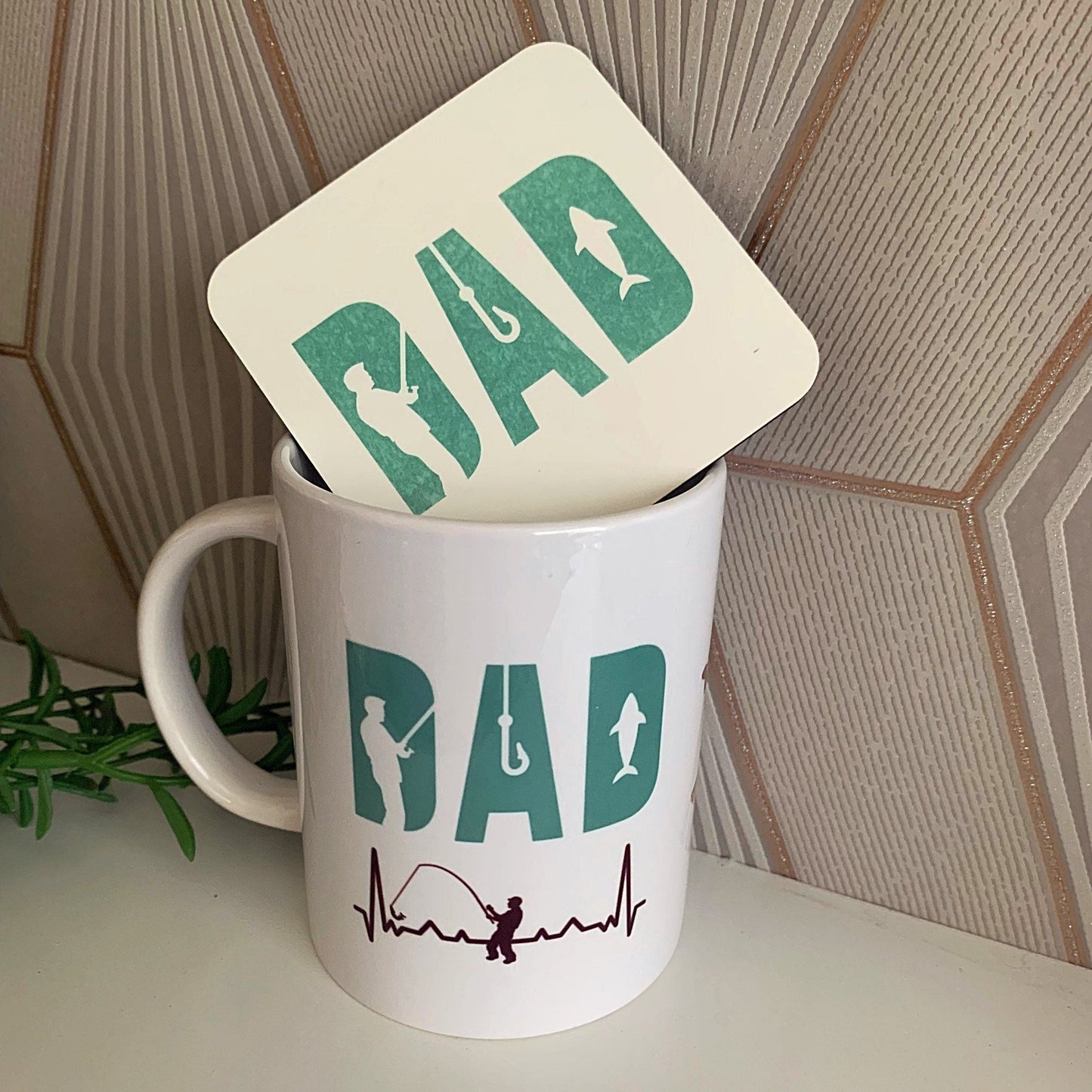 Fishing Legend Mug & Coaster Set
