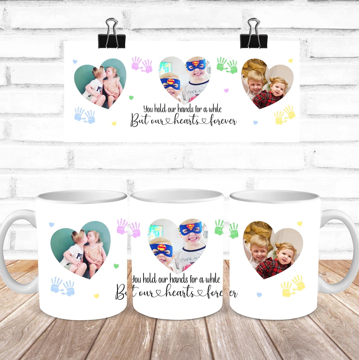 You Hold Our Hands For A While Photo Mug
