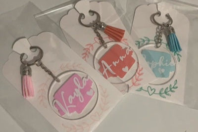 Custom Keychain with Tassel