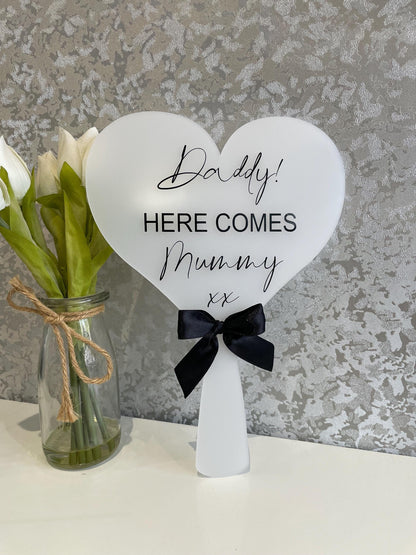 Personalised Wedding Paddle Signs