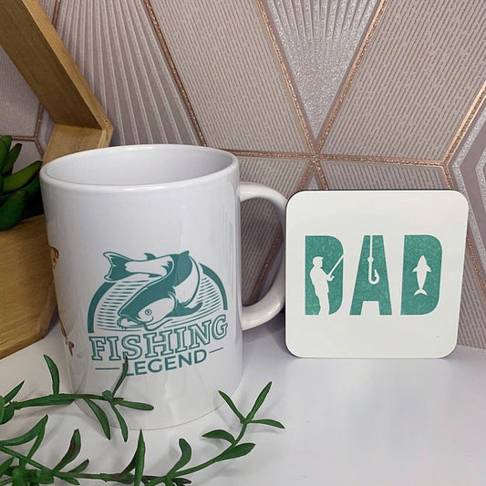 Fishing Legend Mug & Coaster Set