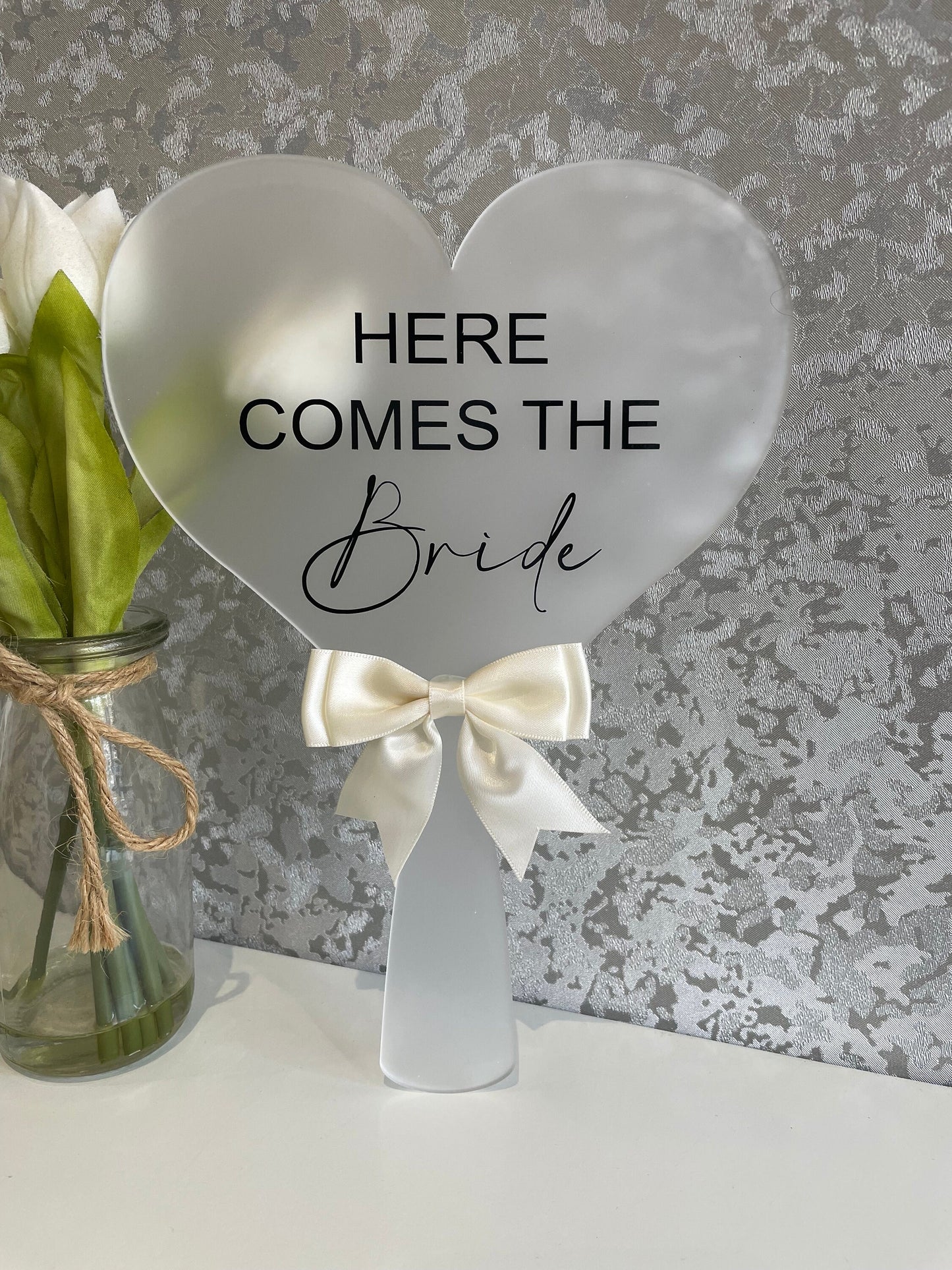 Personalised Wedding Paddle Signs