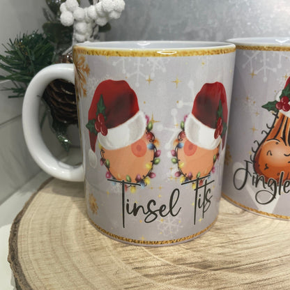 Tinsel Tits & Jingle Balls Mug