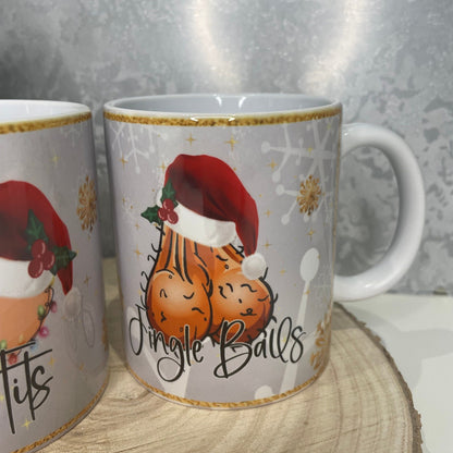 Tinsel Tits & Jingle Balls Mug
