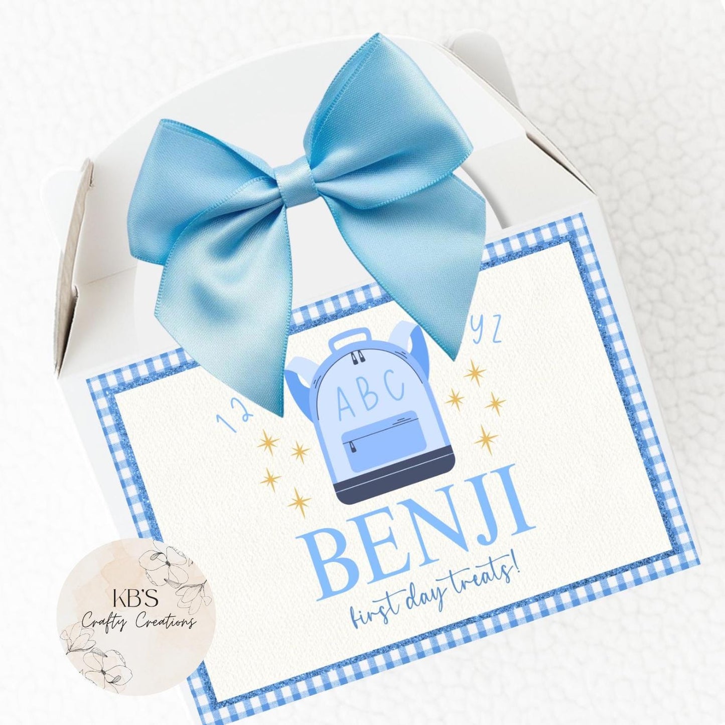 Personalised Back To School  Treat Box For Children