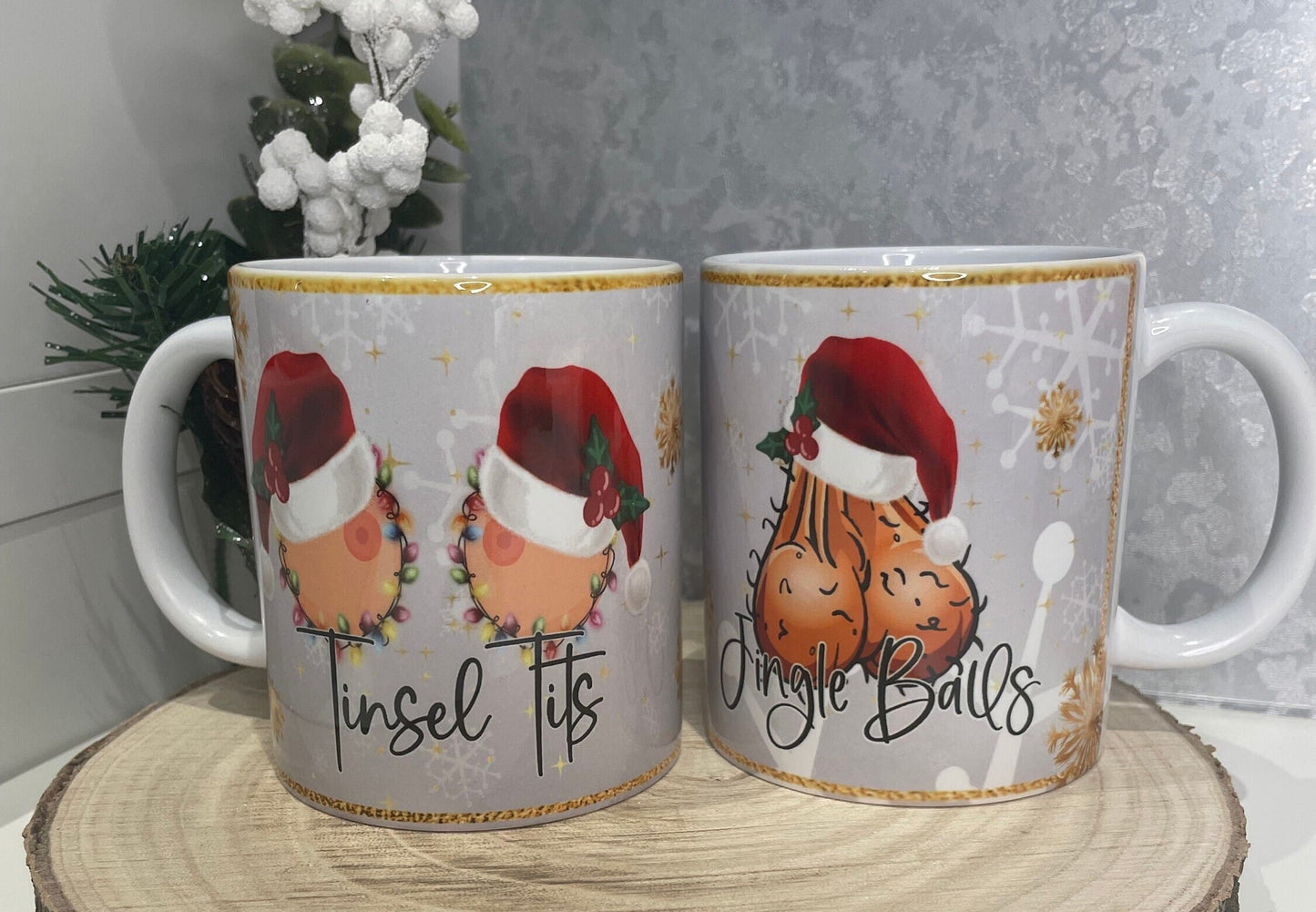 Tinsel Tits & Jingle Balls Mug