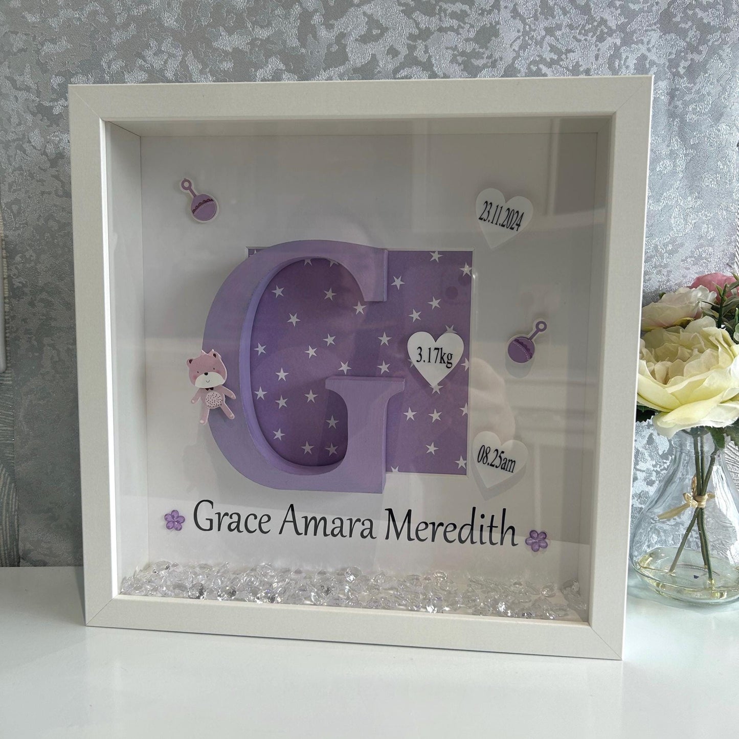 New Born Baby Keepsake-Birth of Baby Frame